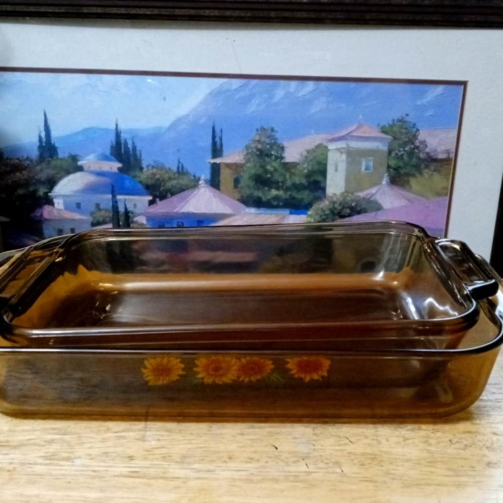 Pyrex Purple Cranberry 3 Qt Baking 13×9" 🇺🇸🍜Casserole Dish,& 2 QT Anchor 1 🍱